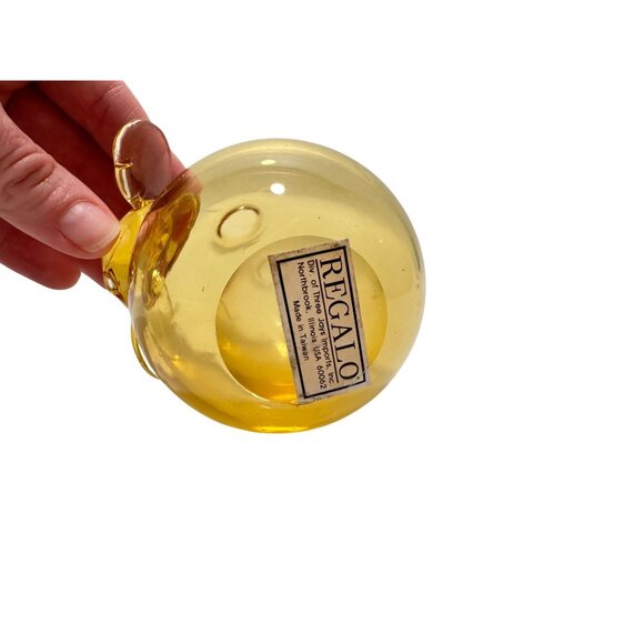 Glass Elephant Paperweight Bud Flower Vase Gold Brown Lucky Trunk UP 4" tall - Picture 8 of 8